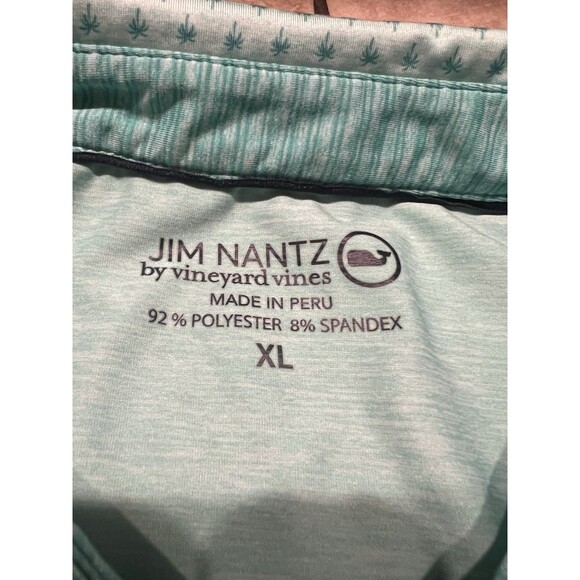 Vineyard Vines Shirt Men XL Jim Nantz BRRR Golf Polo Green Tropical TPC Sawgrass - Picture 2 of 8